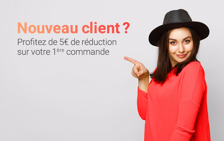 Offre spéciale nouveau client Offre spéciale nouveau client Profitez de 5€ sur votre 1ère commande