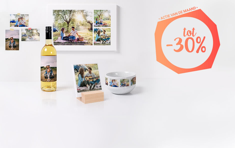 Actie van de maand Actie van de maand Geniet tot 30% korting op de gepersonaliseerde fotoproducten van smartphoto. Wil je een fotoboek maken? Of liever een mok, kussen of smartphone case met foto? Aarzel niet en maak je favoriete fotogeschenken, kalenders of wanddecoratie bij smartphoto.be.