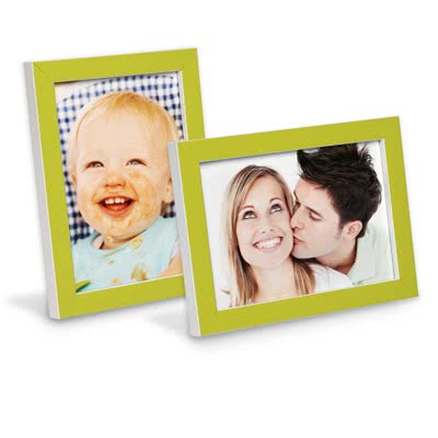Fotokader 10 x 15 Groen en Wit