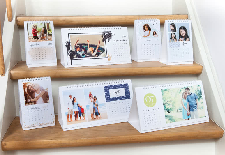 Personalised Desk Calendars make your own with photos smartphoto UK