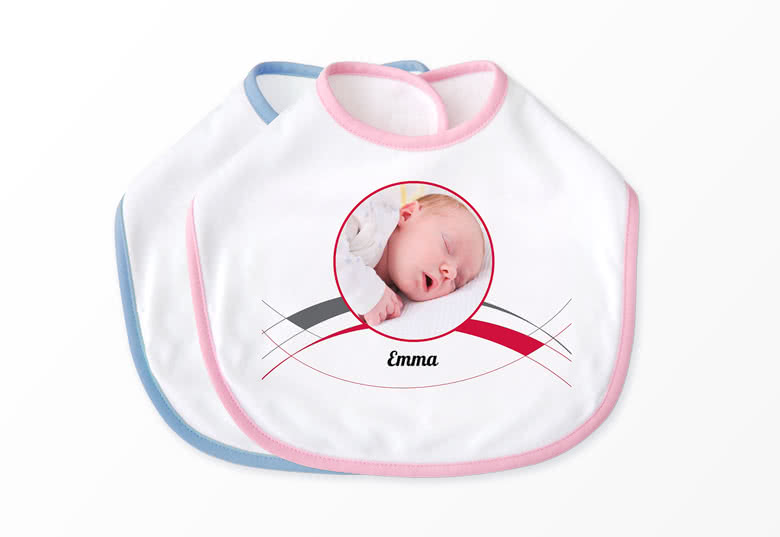 personalised calendar baby design smartphoto photo picture Bib