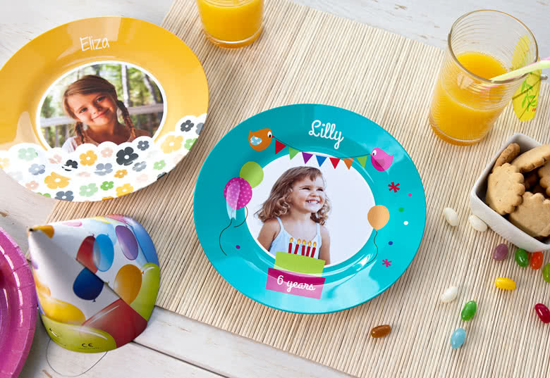 Idée cadeau enfant : assiette personnalisée avec photo