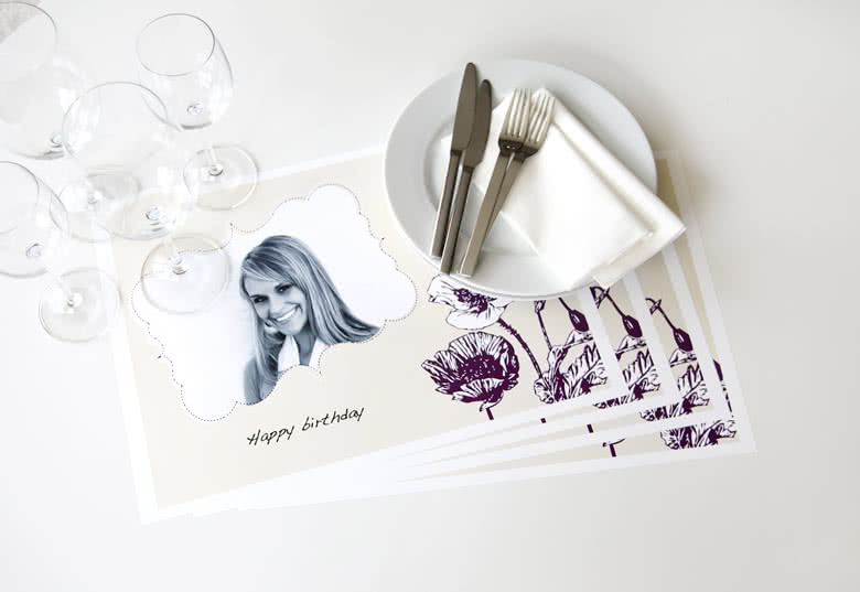 Set van 24 placemats zelf maken en bestellen print