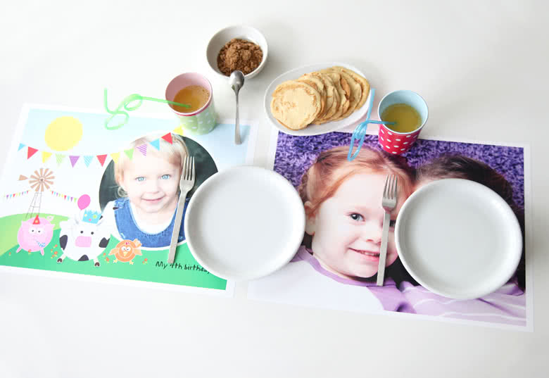 Set van 24 placemats zelf maken en bestellen print