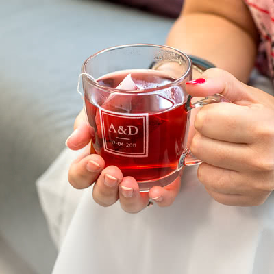 Créez votre verre à thé gravé