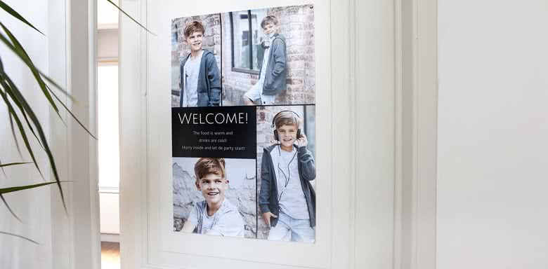 Create a Welcome poster
