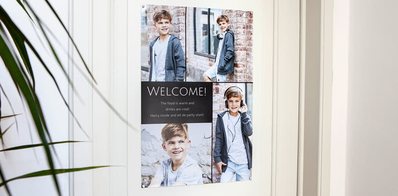 Lag en velkomstplakat