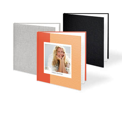 Livre photo L carré - couverture rigide personnalisée