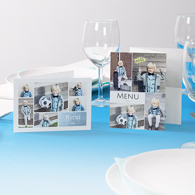 menukaarten communiefeest