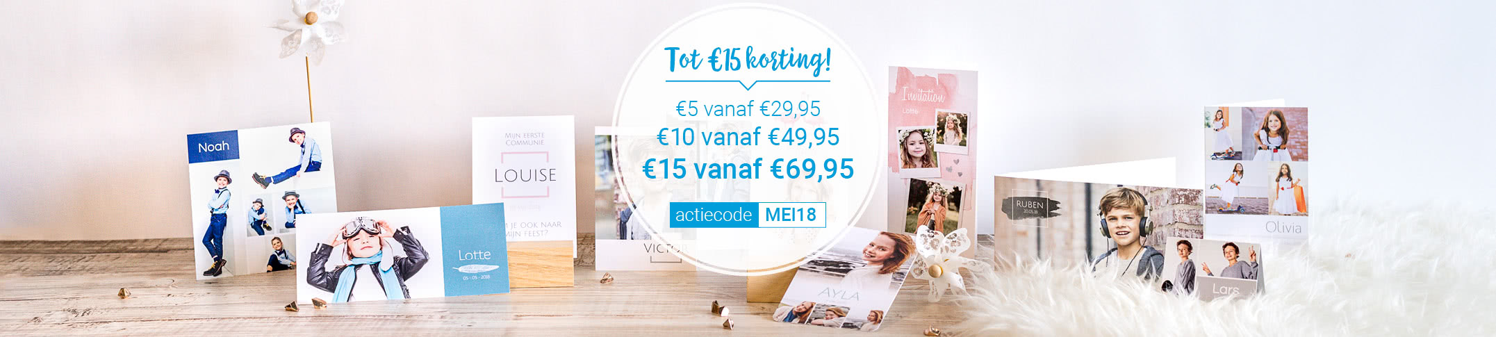 Kaartjes voor communie en lentefeest Kaartjes voor communie en lentefeest