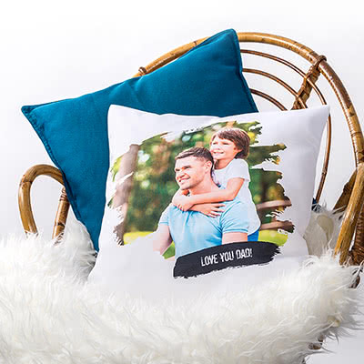 cadeau fête des pères coussin photo