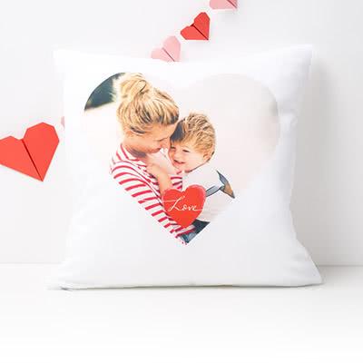 cadeau fete des meres personnalisé coussin photo
