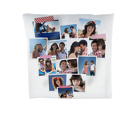 coussin personnalisé photo texte design romantique