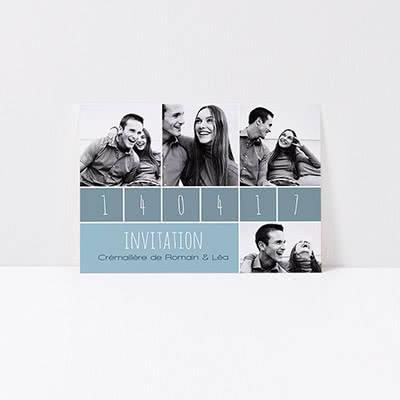 Invitations personnalisees pendaison cremaillere