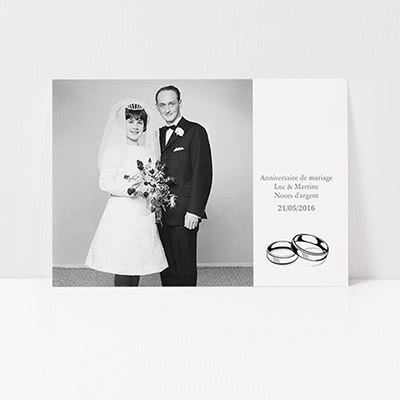 Invitations personnalisees anniversaire de mariage
