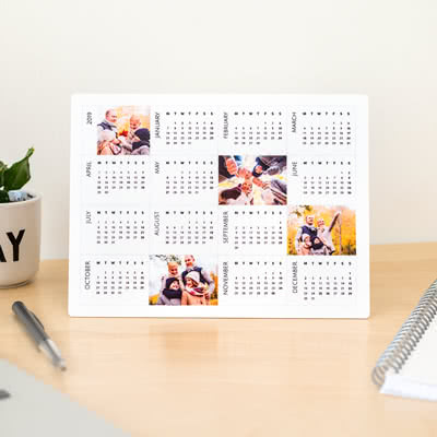 Calendrier photo alu