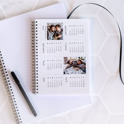 Skriveblokk med fotokalender A4 Skriveblokk med fotokalender A4