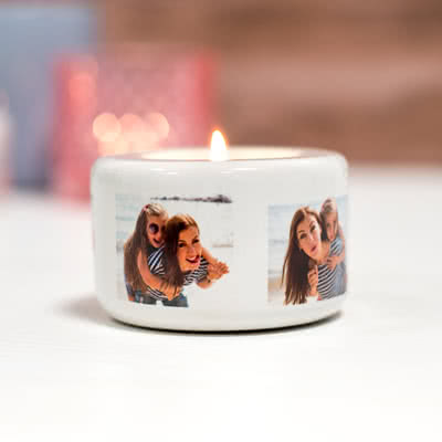 Bougeoir personnalisé avec photo