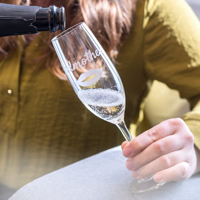 Engraved Champagne Glasses