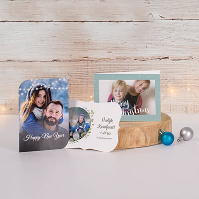 Kerstkaarten met eigen foto's