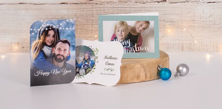 Cartes de voeux avec vos propres photos